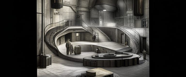 Underground German Base: War Department Diagram