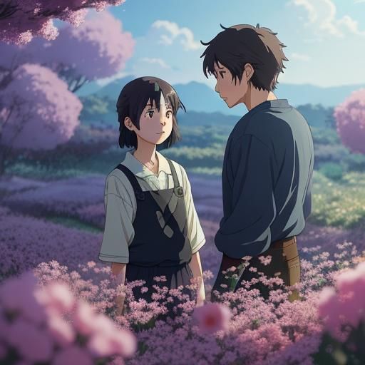 Hearts in Honey: Anime Key Visual