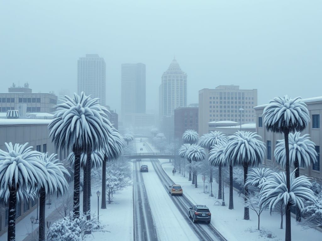 San Diego Transformed into a Winter Wonderland