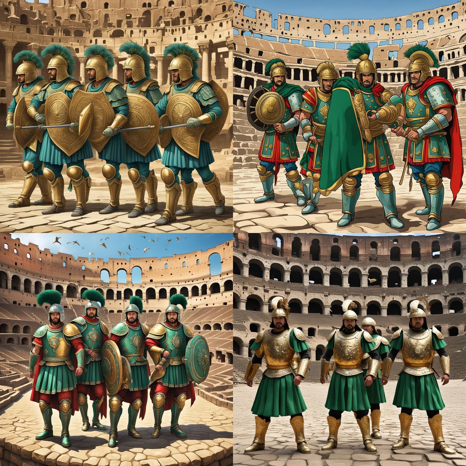 Saint Seiya Knights Play Cumbia in Rome