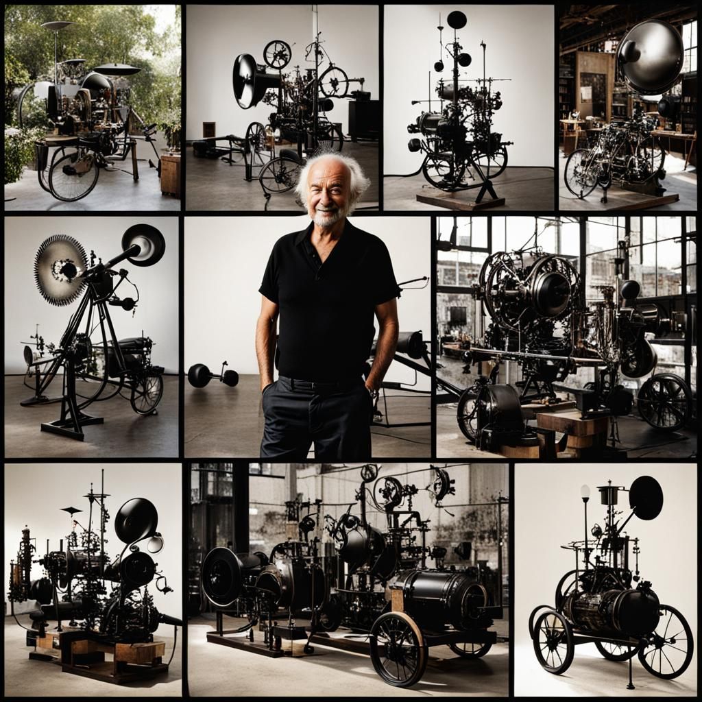 Kinetic Sculpture Inspired by Jean Tinguely