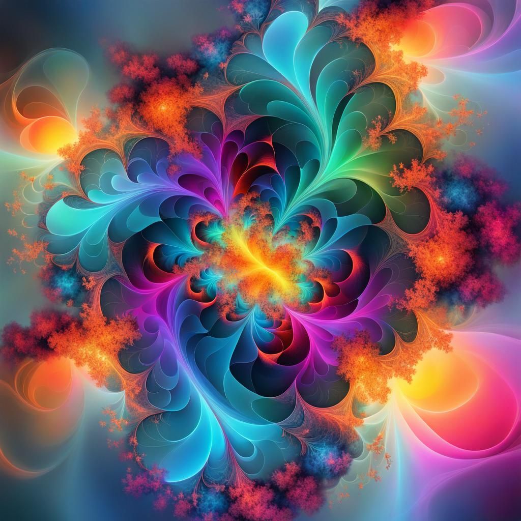 metamorphic shapes,  fractal art