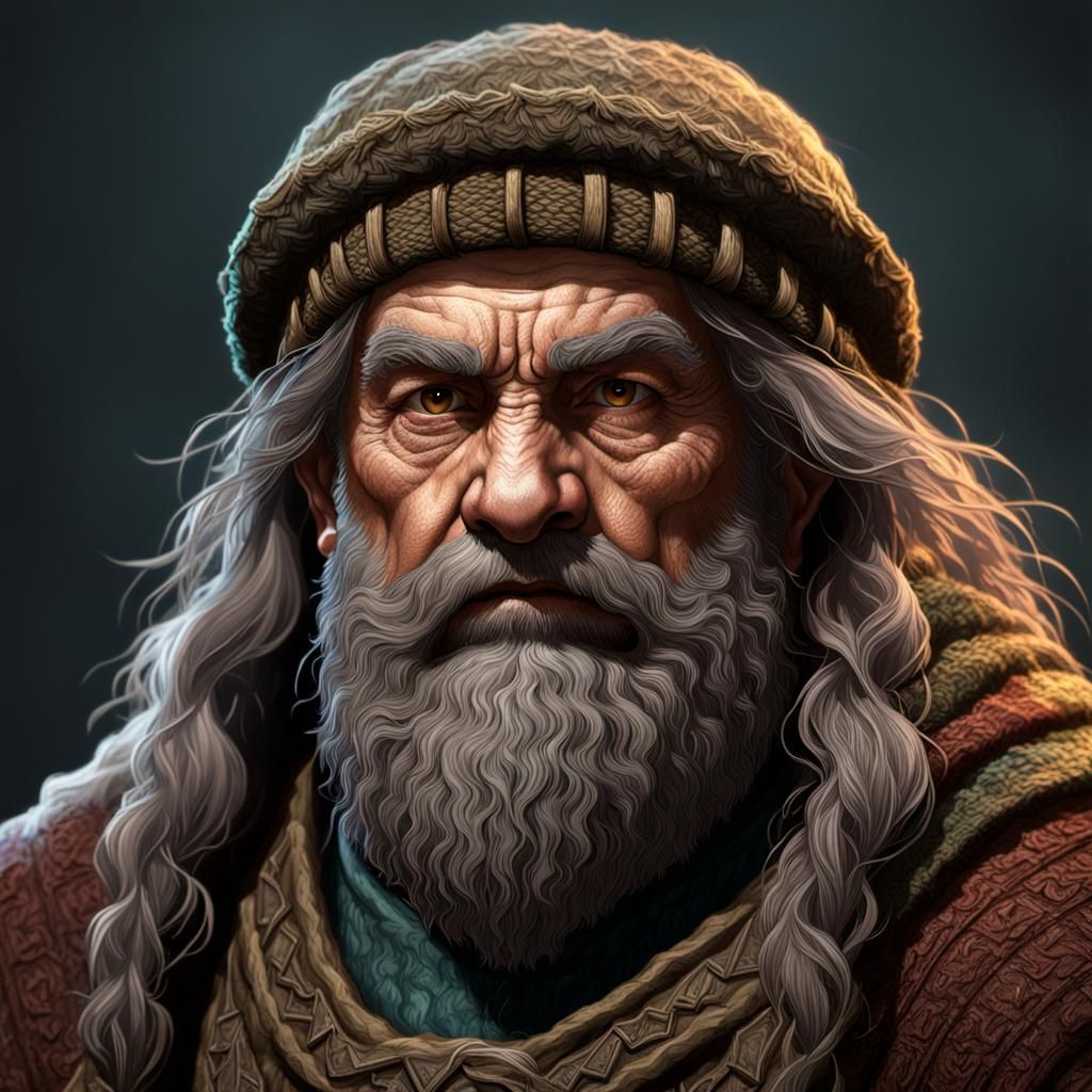 Grizzled Dwarf Druid