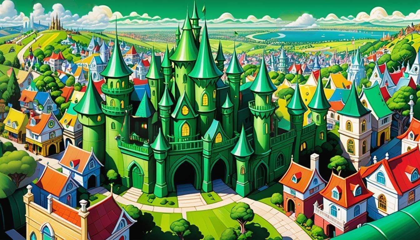 Emerald Palace in Oz: Comic Art Style