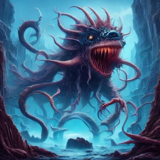 Cthulhu Mythos Inspired Tentacled Horror