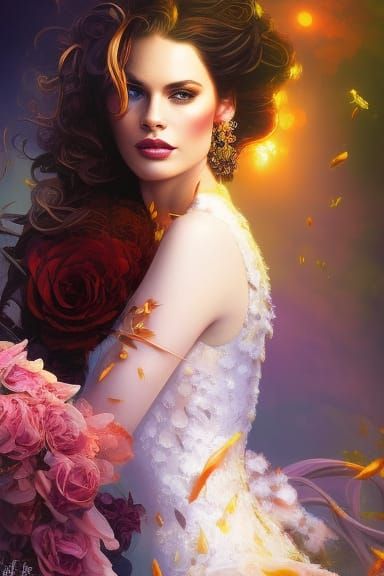 Aries: Wicked Queen in Moonlight, Digital Illustration