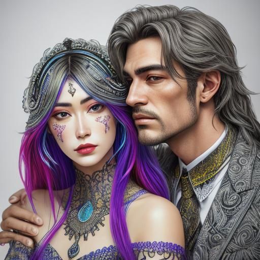 Couple Drawn Together by Limerence