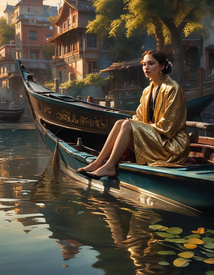 Idyll morning by Rophalin River