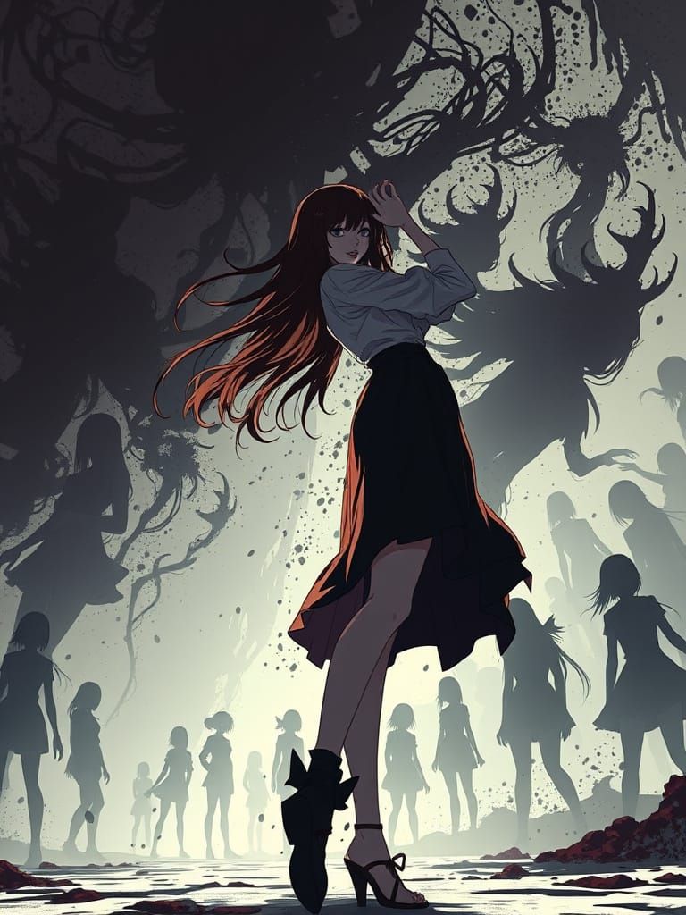 Lovecraftian Cosmic Horror Anime Art