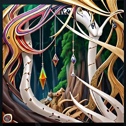 Bejeweled Leather: Photorealistic Fantasy Concept Art