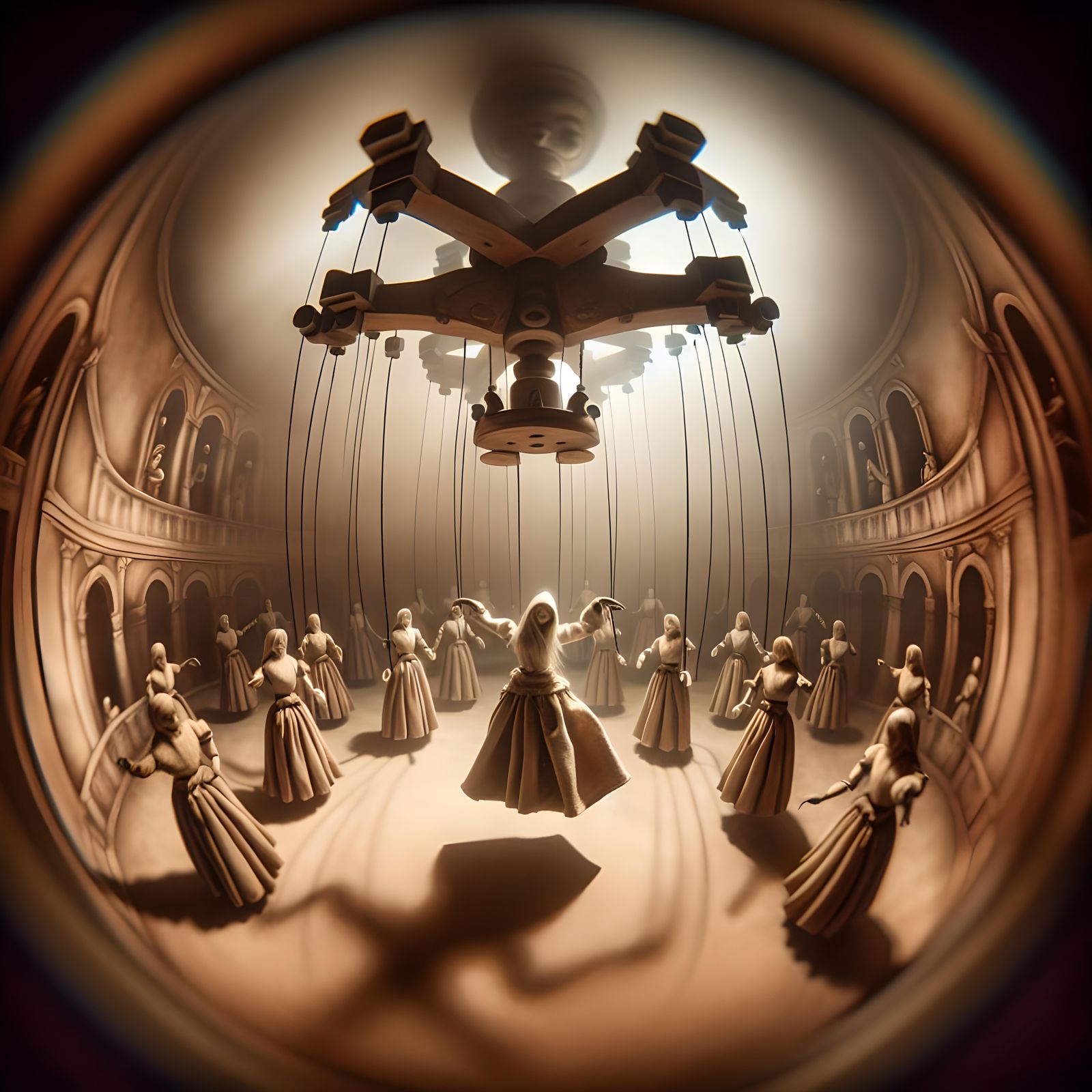 Droste Effect Image Through Fisheye Lens