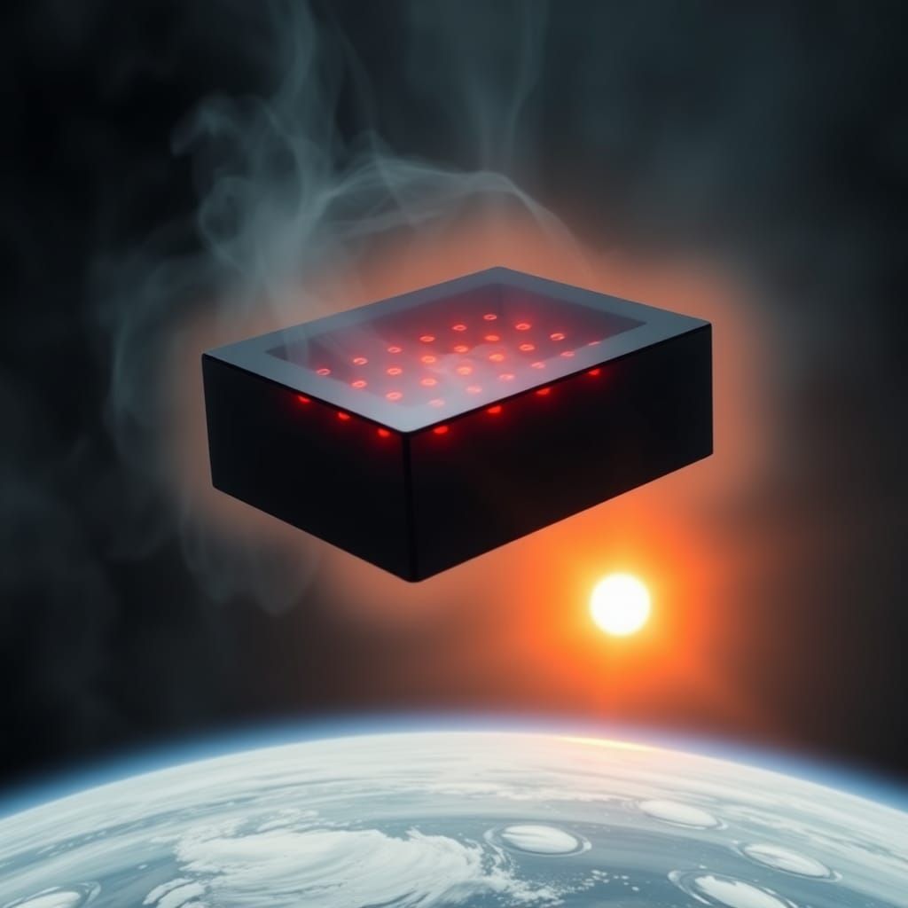 Opaque Black Box Orbiting a Digital Globe