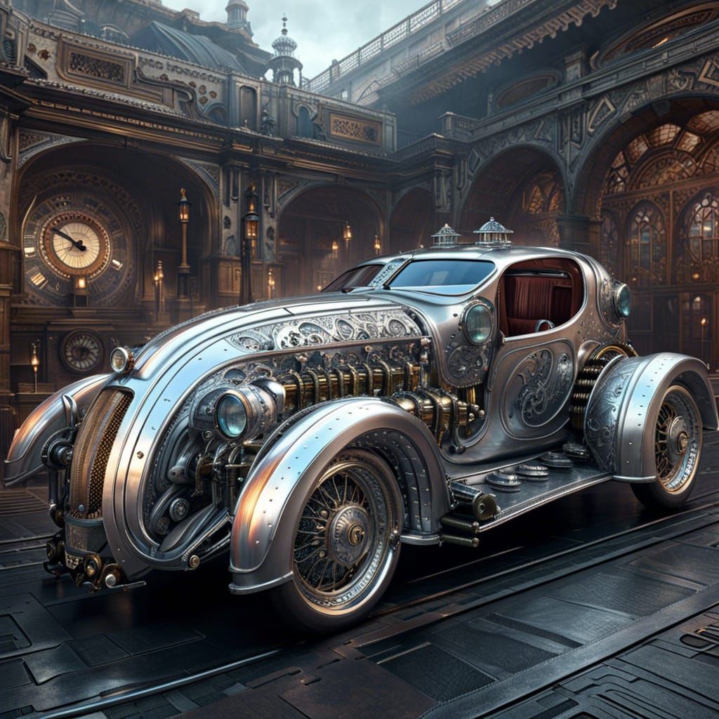 Steampunk car