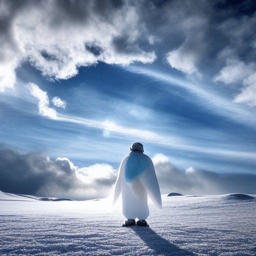 Icy Dragon's Frozen Breath in Divine Light