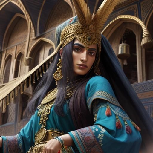 AI Image of a Desert Caravanserai