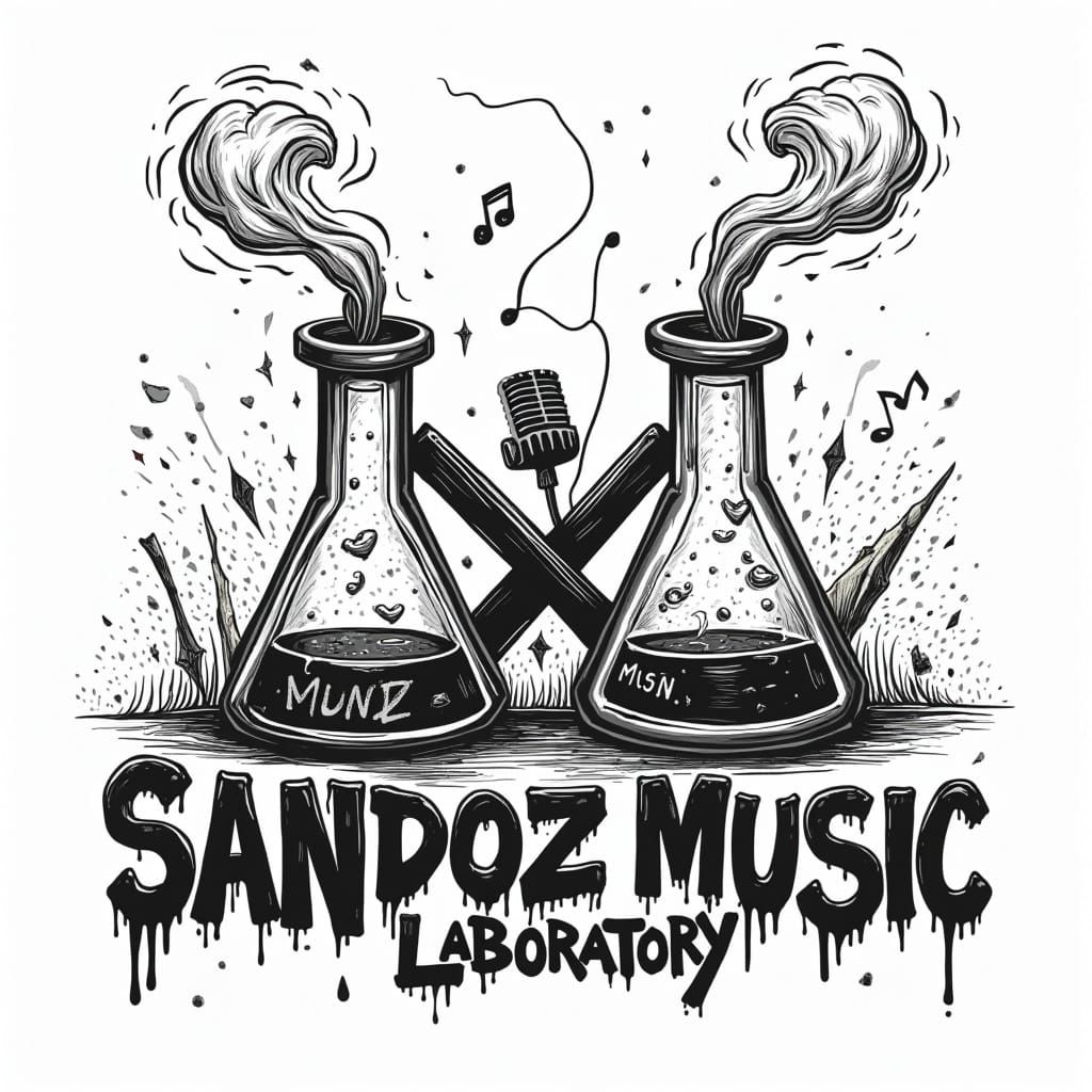 Experimental Hip-Hop Collective Logo in Punk Zine Style