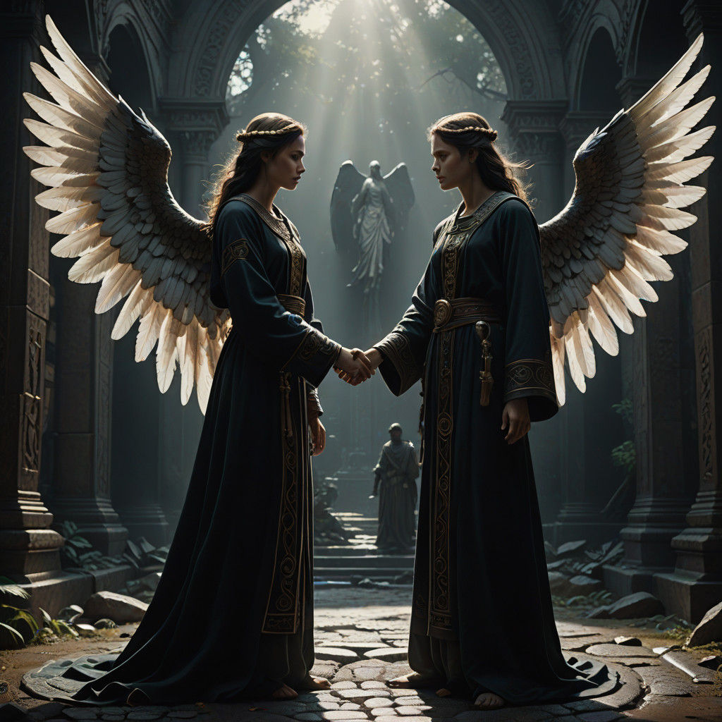 Angelic Unity in High Contrast