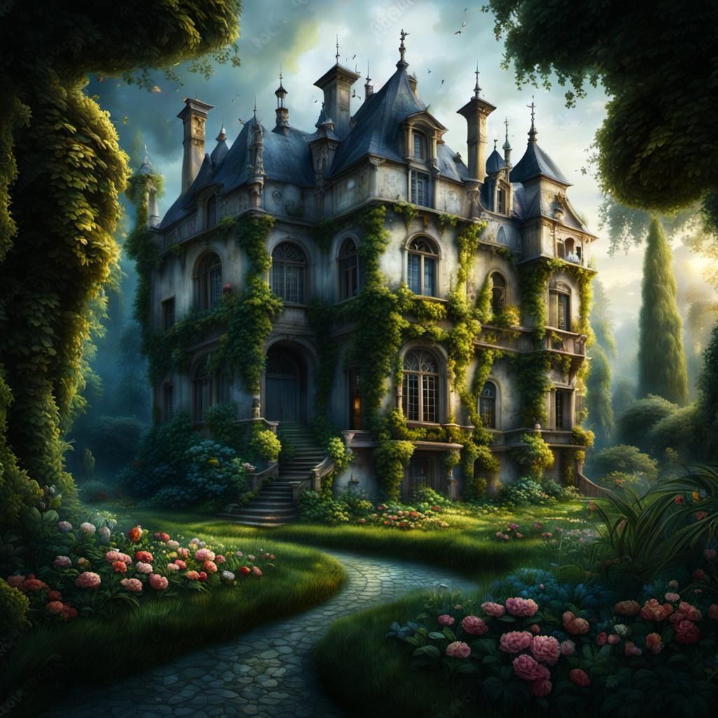 Romantic Renaissance House with Garden