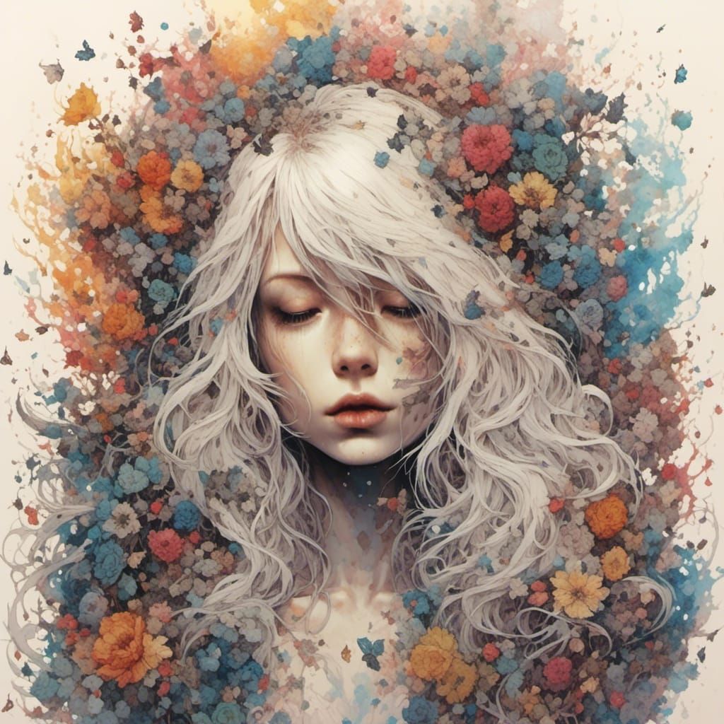 Jesus Christ Portrait with Short Hair, Matte Painting