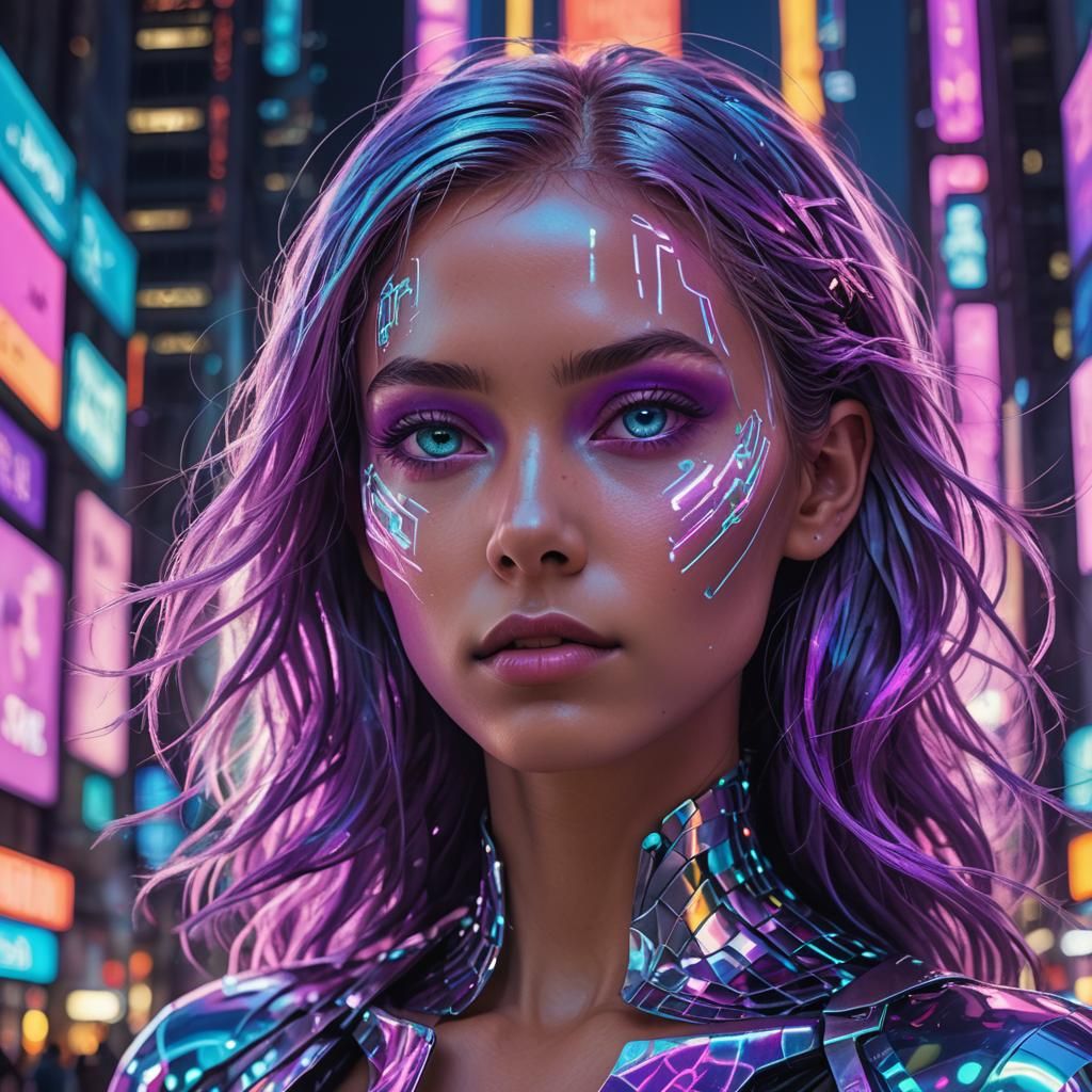 Futuristic Neon City Concept Art in Unreal Engine