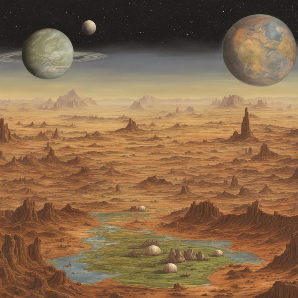 Terraforming Mars as Renaissance Painting