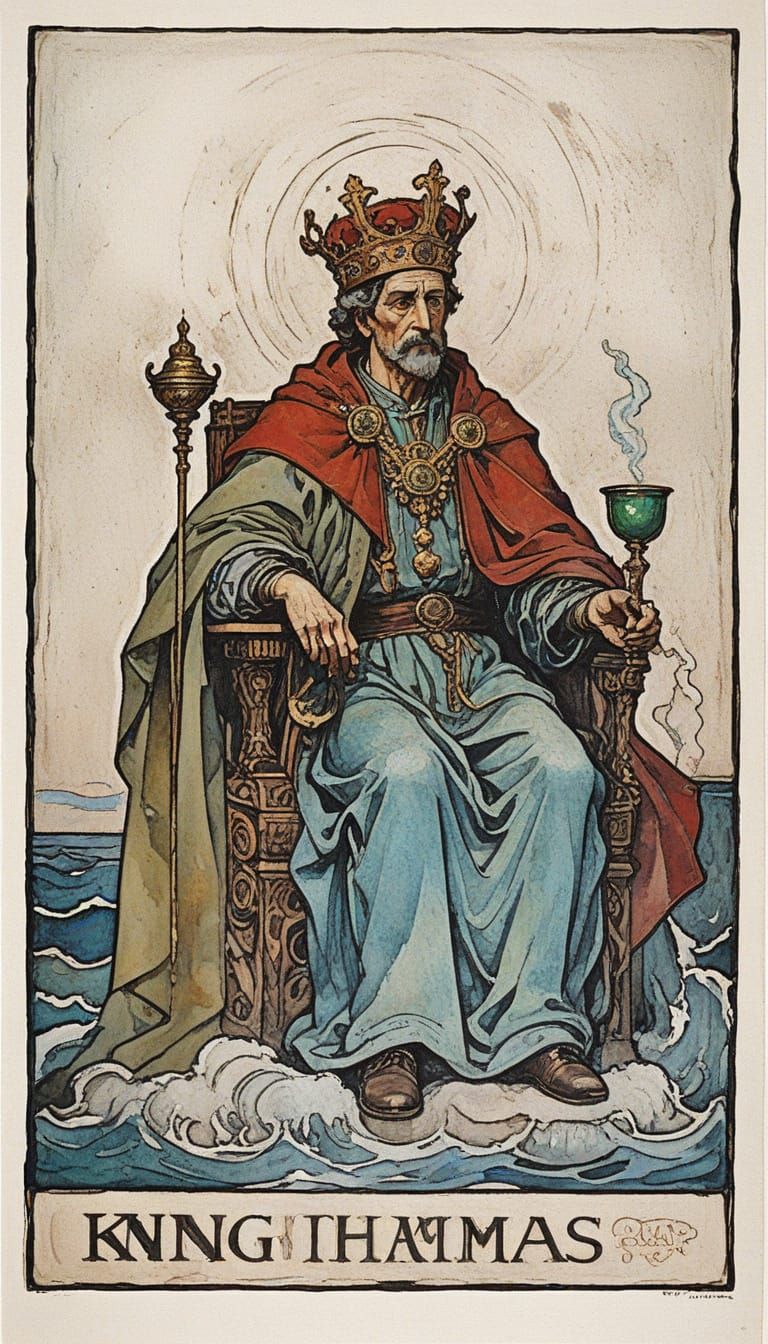 Mystical King of Cups in Resilient Seas