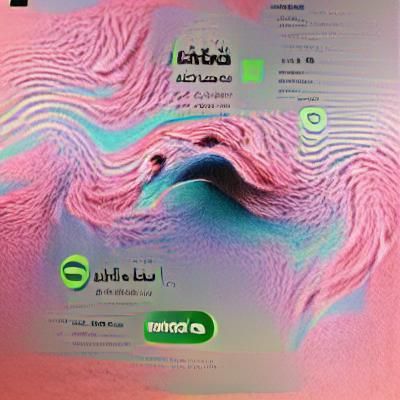 Abstract Green and Black Play Button Design