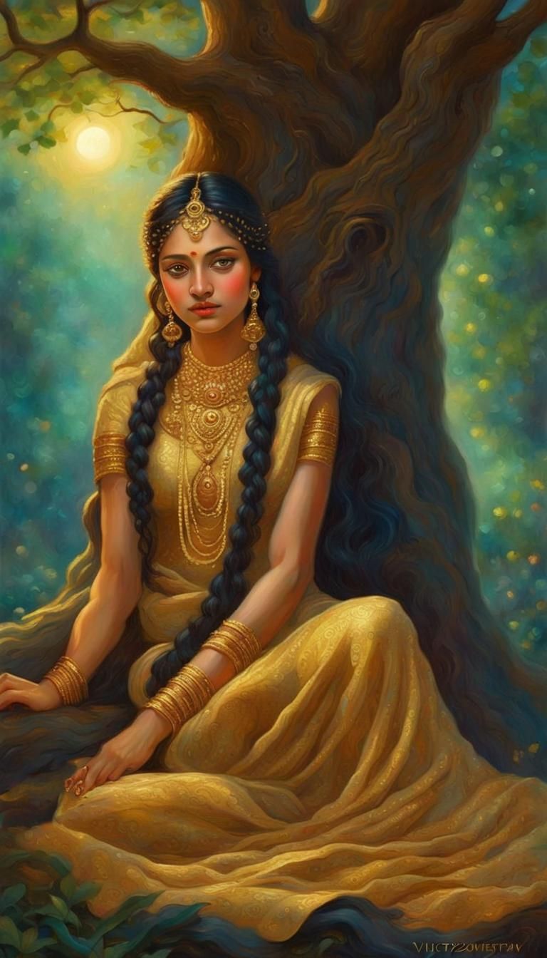 Elegant Gold Sari Cloth Shimmers