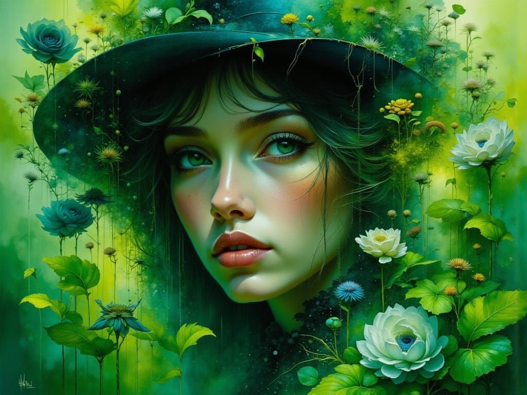 Poisonous Secret Garden Portrait in Dynamic Lighting