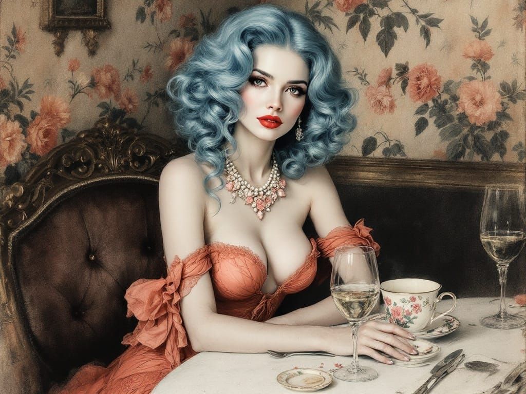 Ethereal Beauty in Lavish Setting