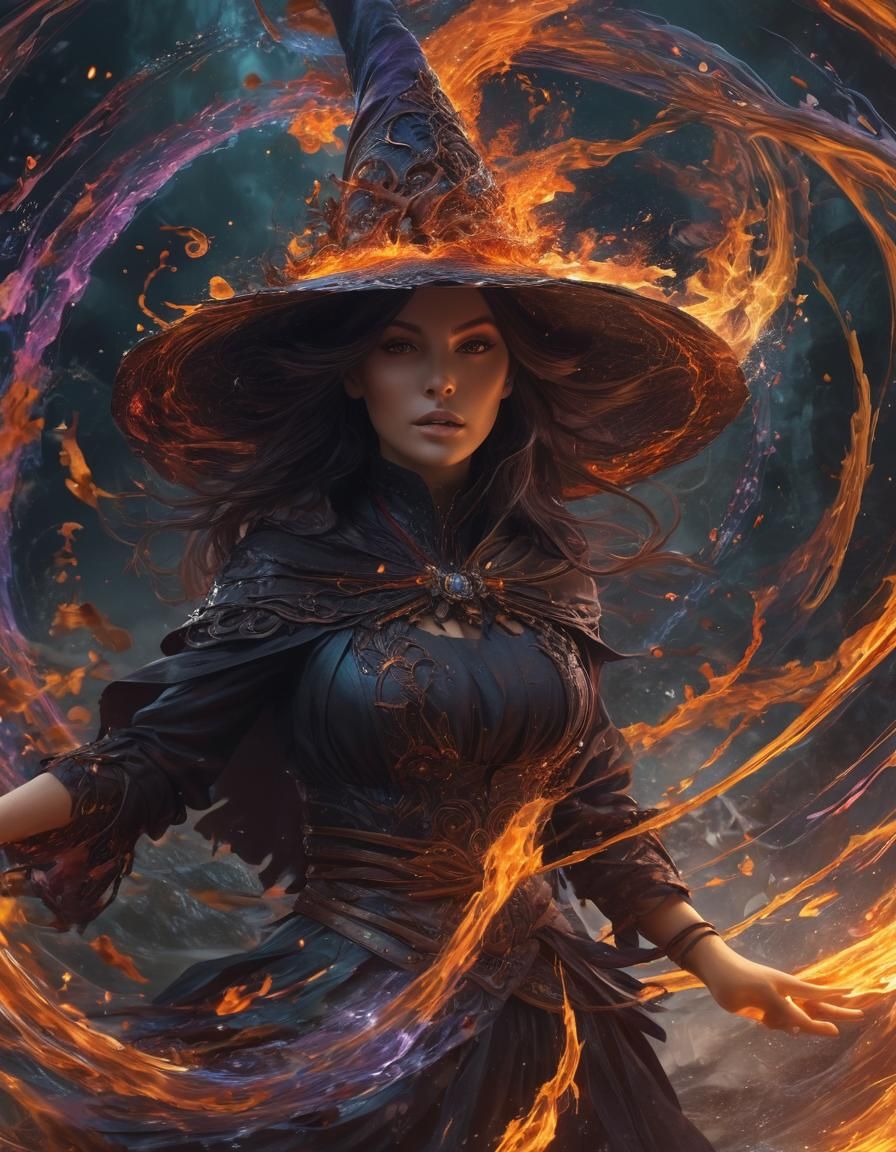 Elemental Witch Controls Maelstrom of Mana