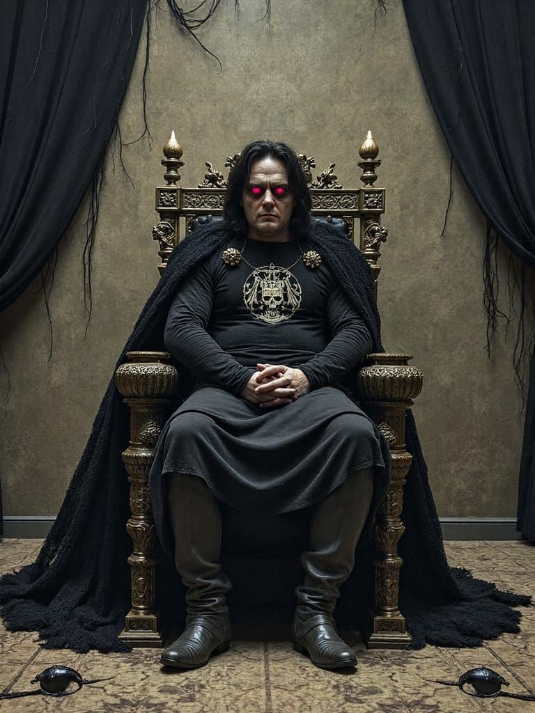 Dark Gothic King of Spades in Twisted Throne Room