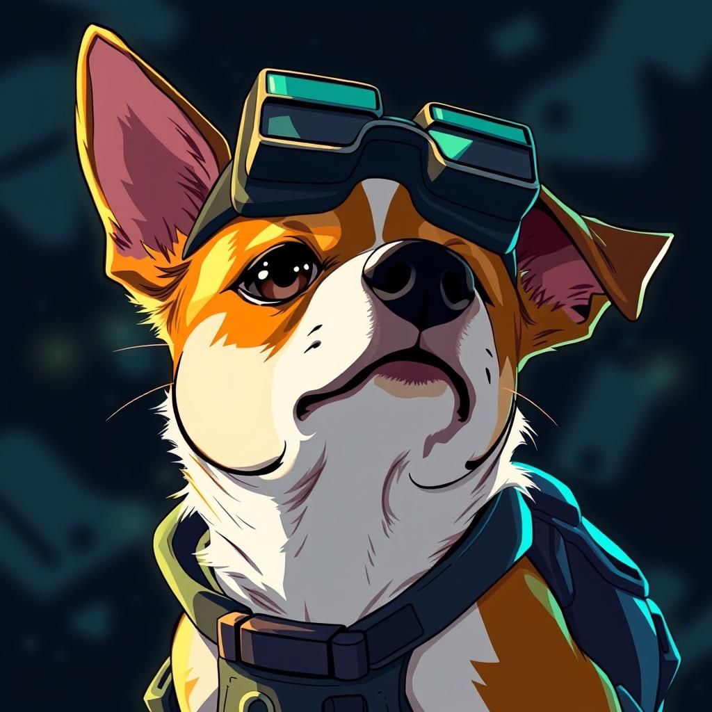 A jack russell terrier wearing night vision goggles