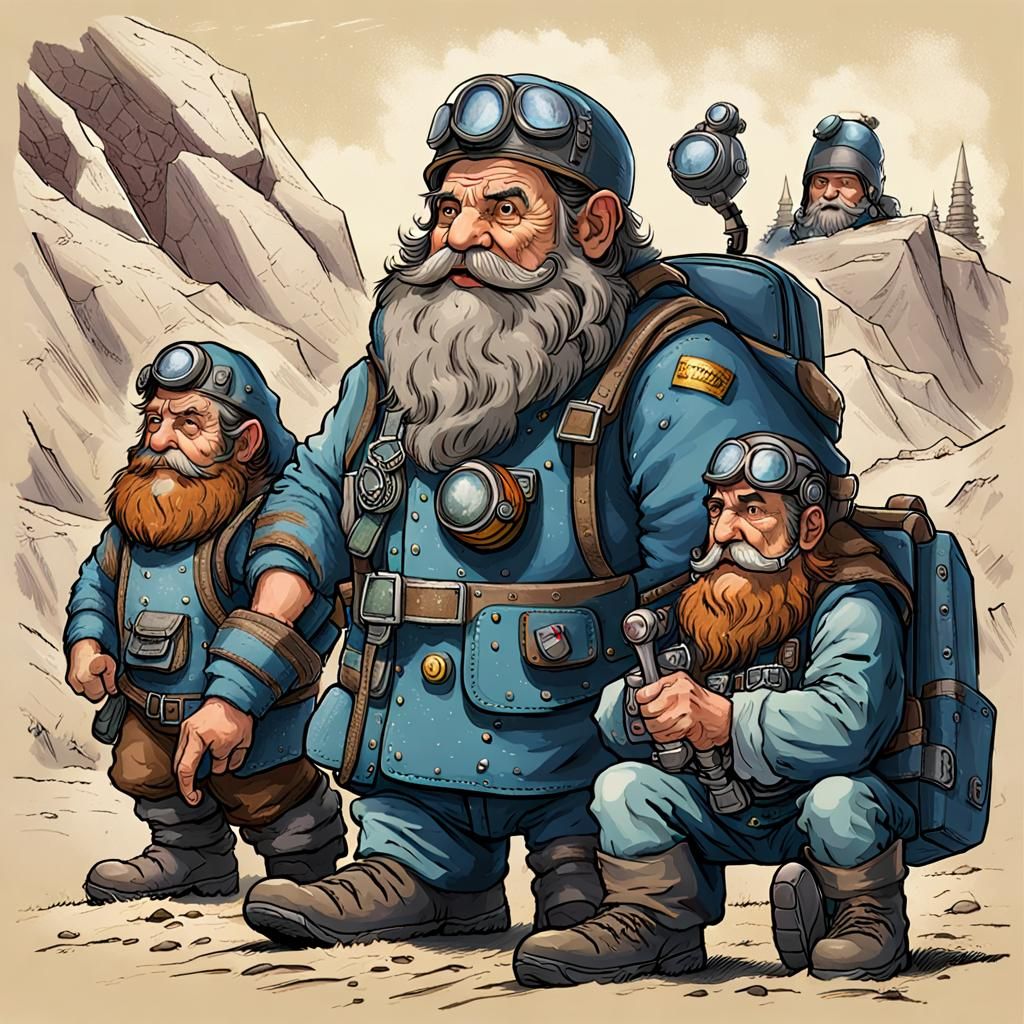 Dwarf Pilot in Functional Mechasuit