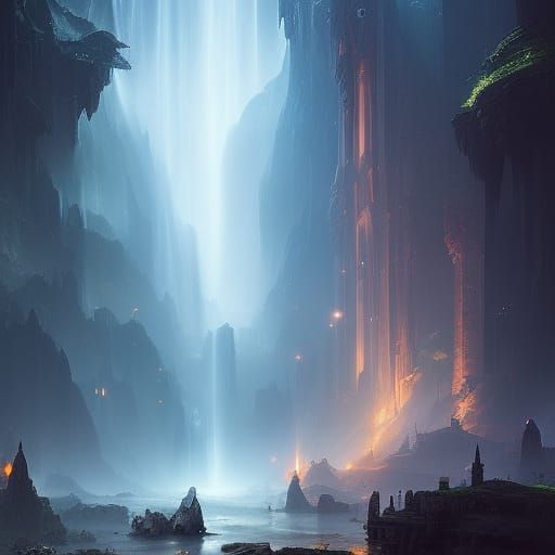 Behind the Waterfalls