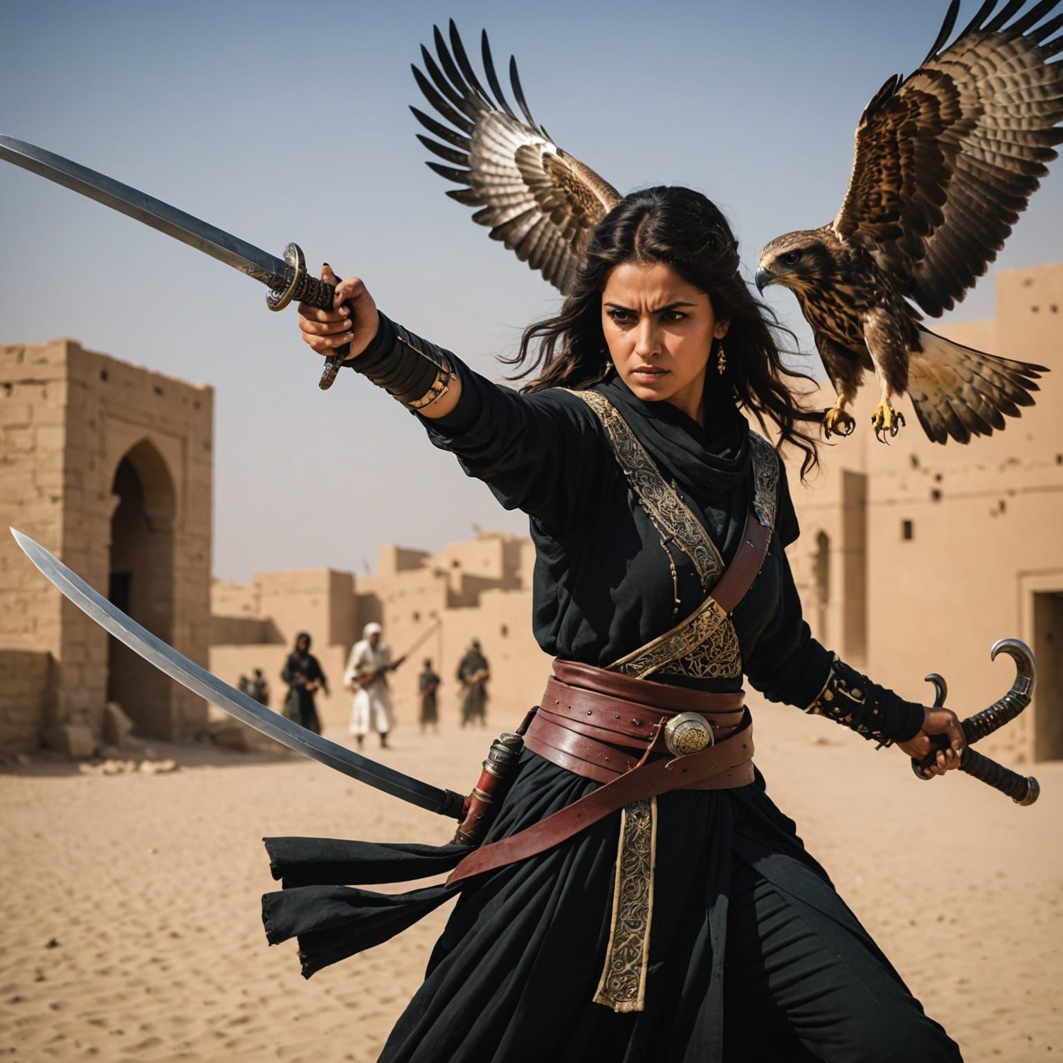 Mysterious Arabian Warrior Goddess Defies Foes in Avian Form
