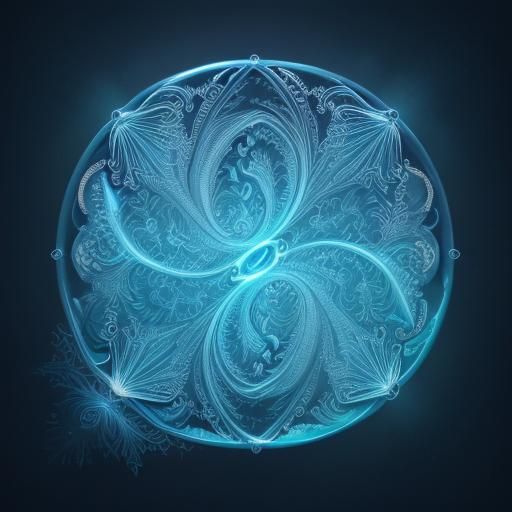 Filigree Neon Water-Bird in Optical Fiber