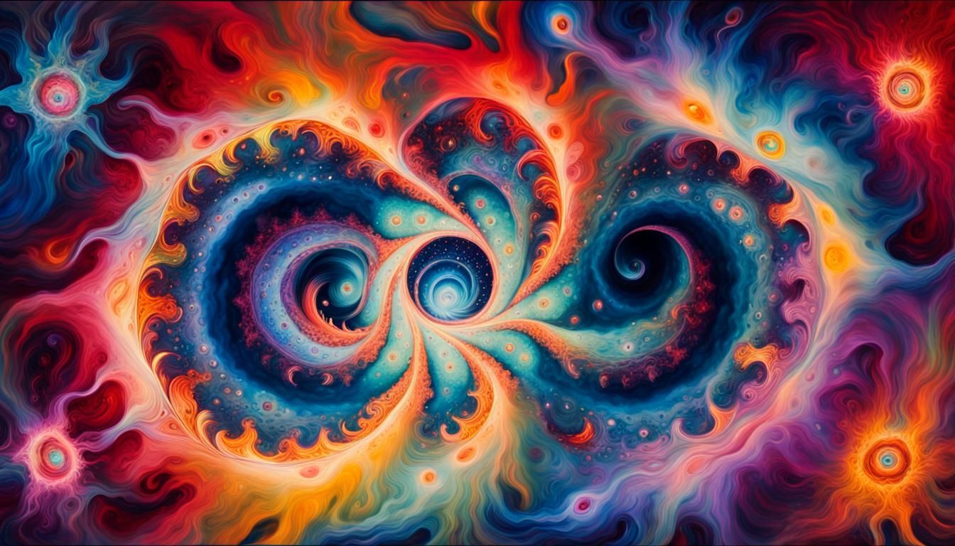 Cosmic Plasma Stars in Abstract Fauvist Expressionism