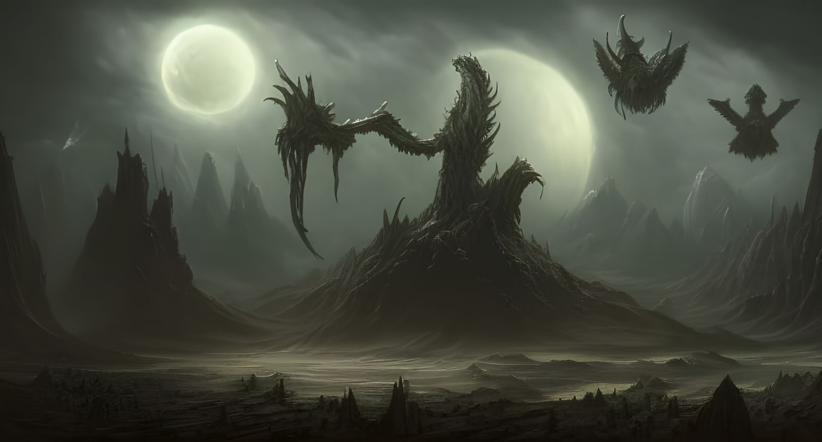 Cosmic Horror: Post-Apocalyptic Landscape of Lovecraftian Ru...