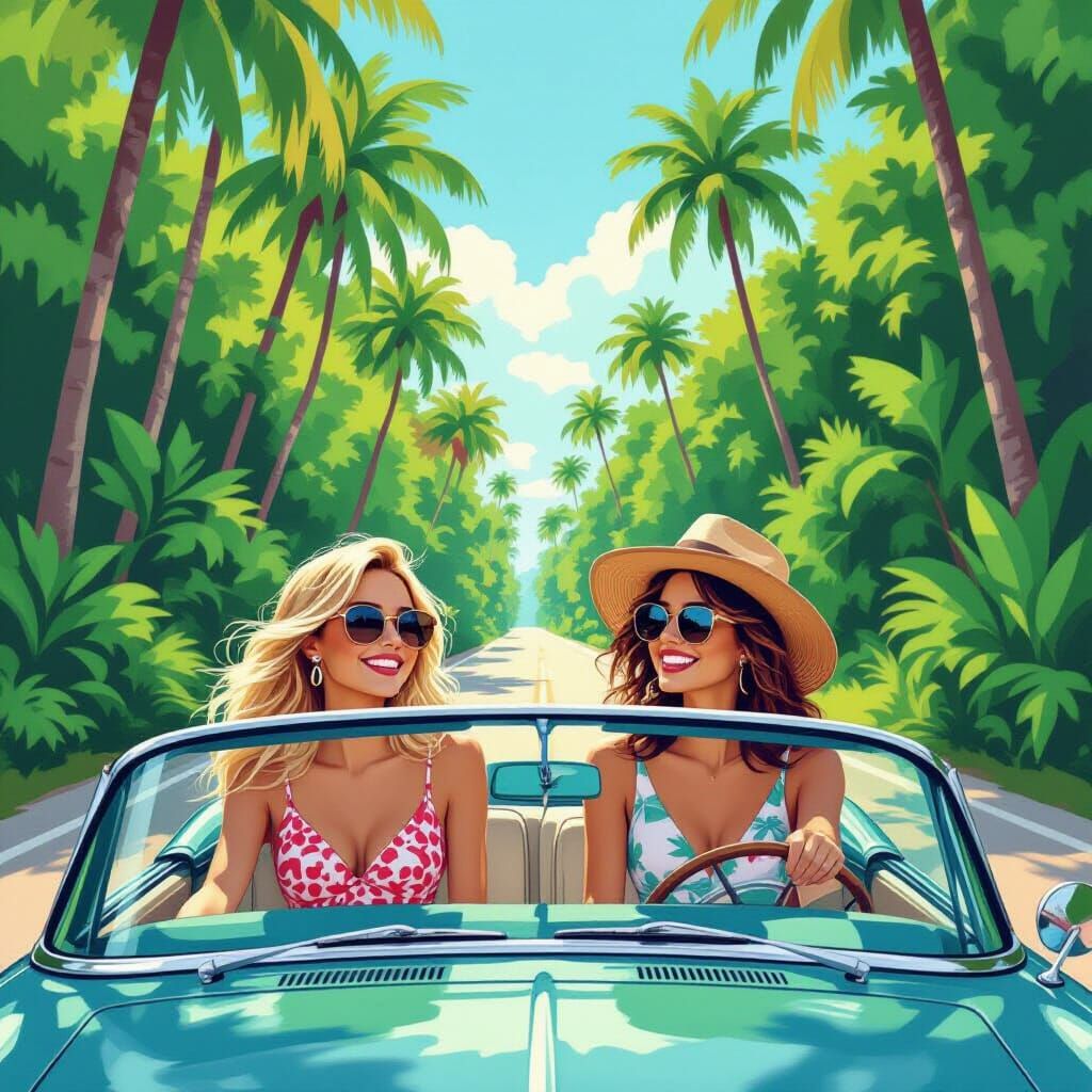 Lucy and Ramona Cruisin' Through LA Jungles