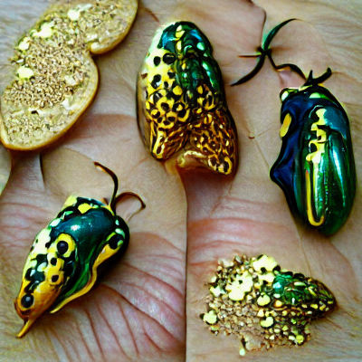 Iridescent Gold and Jewel Beetles