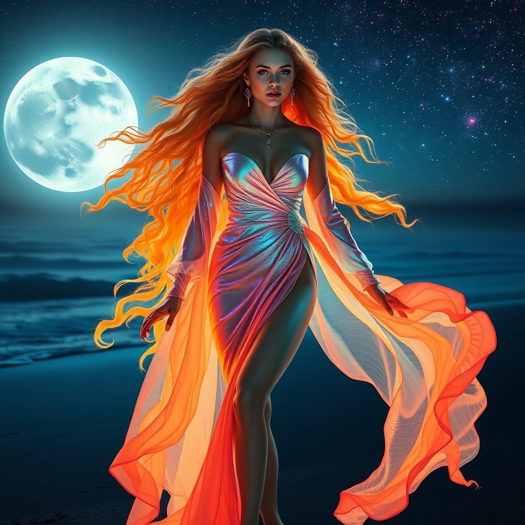 Ethereal Goddess of the Ocean's Depths