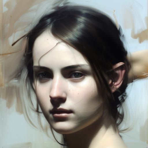 Photorealistic Portrait of a Woman in Fantasy Art Style