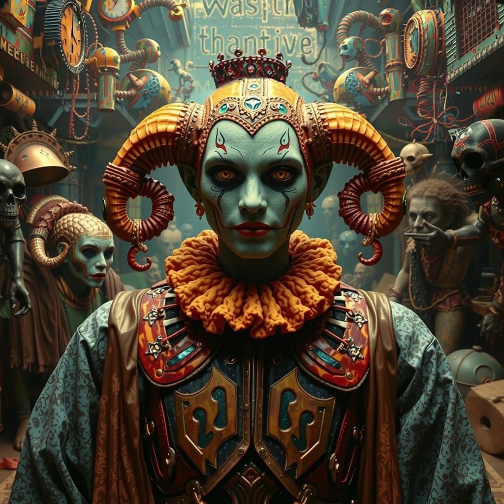 Chaotic, Colorful, and Detailed Cinematic Scene