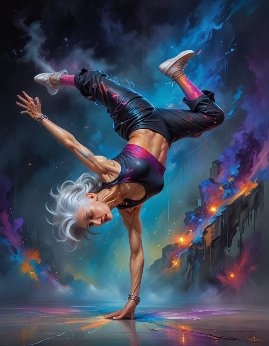 Never too old for some moves.