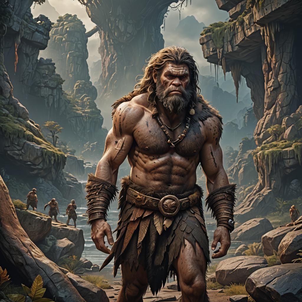 Caveman's Sadness: Detailed Matte Painting