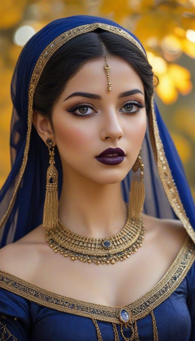 attractive Blue Egyptian Gothic