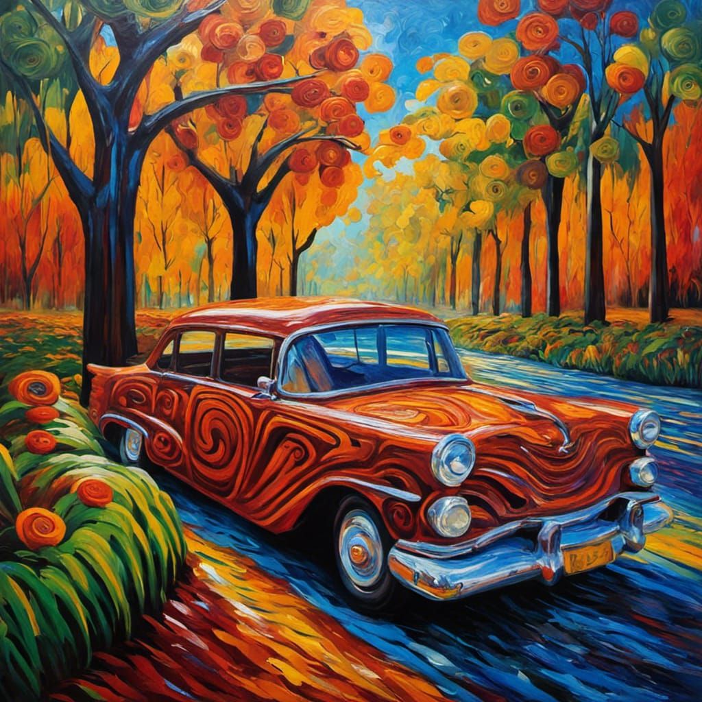 Maori Wood Carving Car