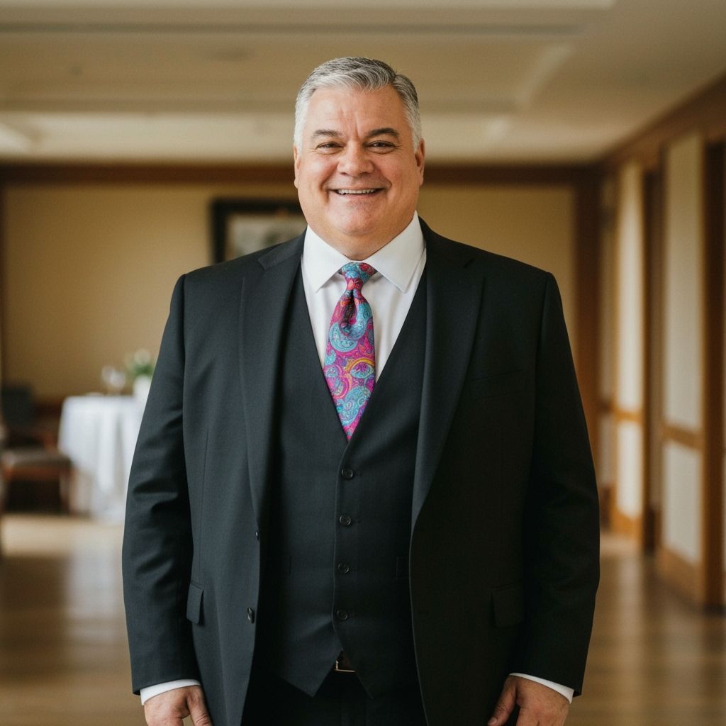 Confident Man in Suit, Rembrandt-Inspired Portrait