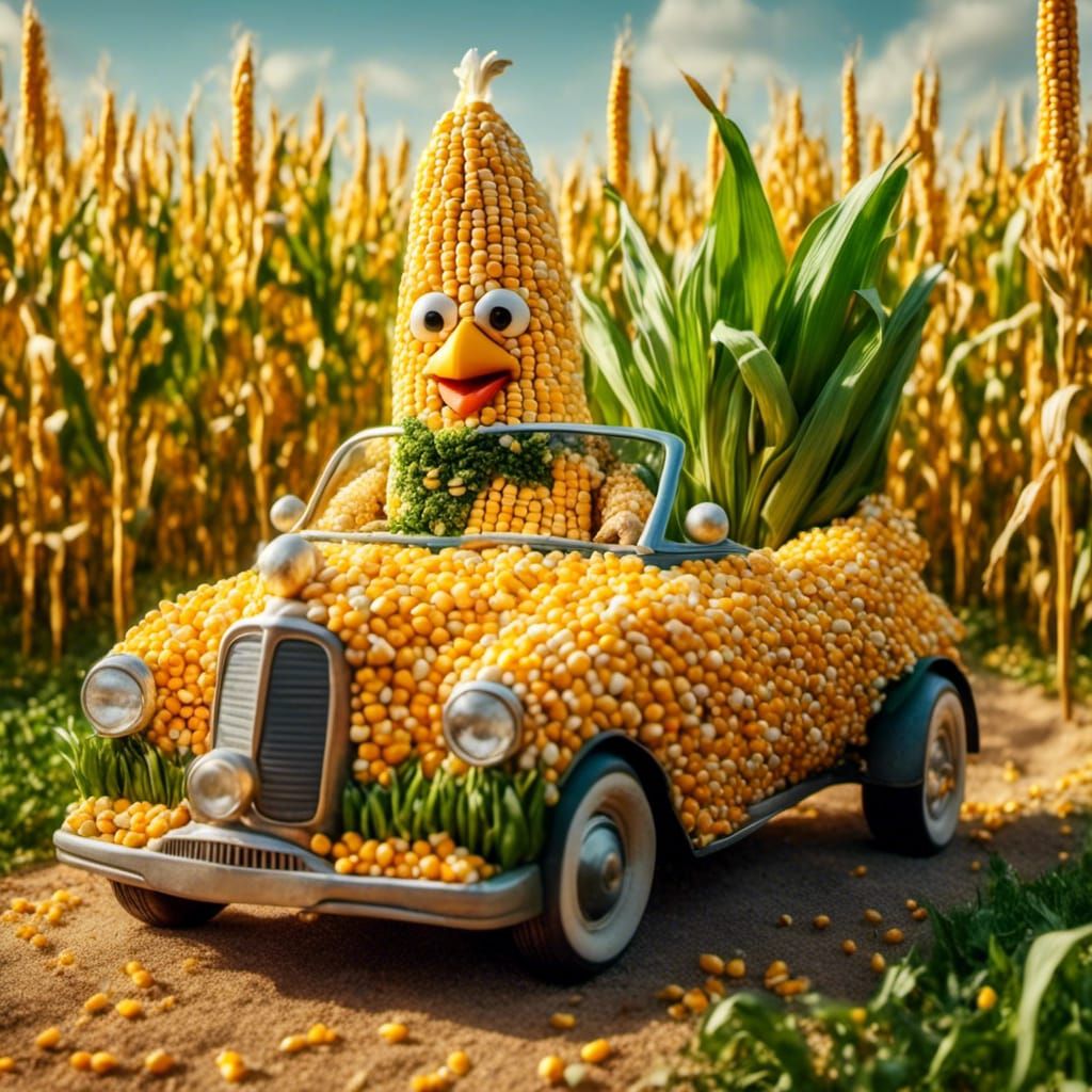 Niblett and his Corn-Mobile